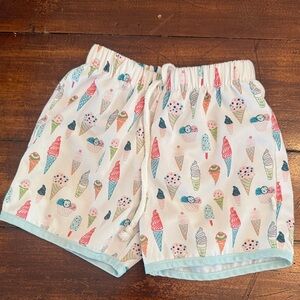 Ice Cream Print Kids Swim Trunks